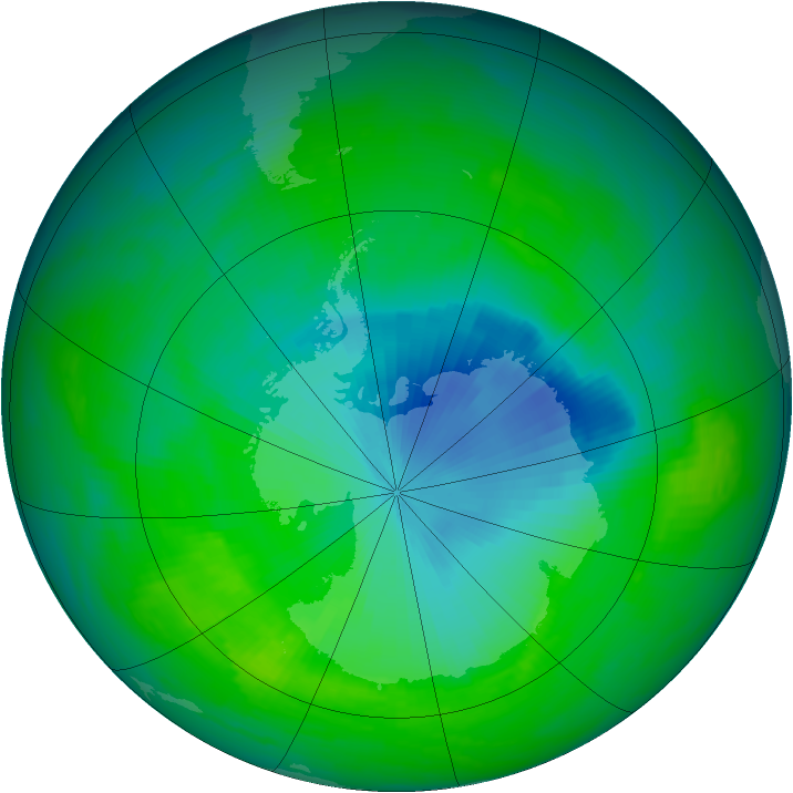 Ozone Map 1984-11-25
